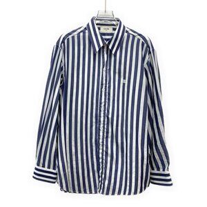 Celine color-block vertical striped shirt